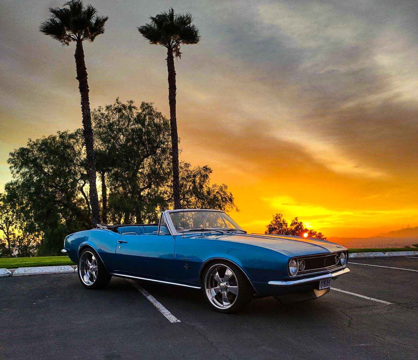 Blue Mustang at the Norco Rotary car show